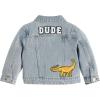 Mud Pie boys Mud Pie Children’s Boy Denim Patch Jacket(Denim)