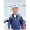 Mud Pie boys Mud Pie Children’s Golf Quarter Zip(Blue)