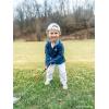 Mud Pie boys Mud Pie Children’s Golf Quarter Zip(Blue)