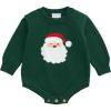 Mud Pie Baby-Boys Mud Pie Kids Christmas Green Santa Sweater Bubble(Green)