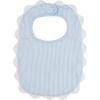 Mud Pie Children’s Blue Seersucker Scallop Bib; One Size Fits Most