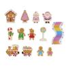 Mud Pie Kids Christmas Gingerbread Wood Toy Set