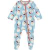 Mud Pie baby-boys Mud Pie Kids Christmas Boy Santa Glow Sleeper(Blue)