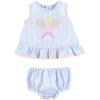 Mud Pie baby-girls Mud Pie Girls Pinafore Set(Tennis)