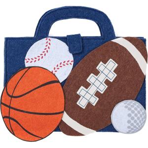 Mud Pie Boy Art Portfolio and Crayon Set, Sports