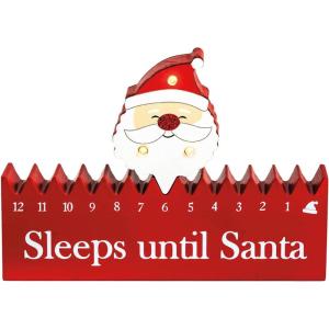 Mud Pie Christmas Santa Countdown Block