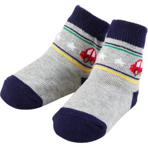 Mud Pie baby-boys Mud Pie Boys Socks(Grey/Navy Car)