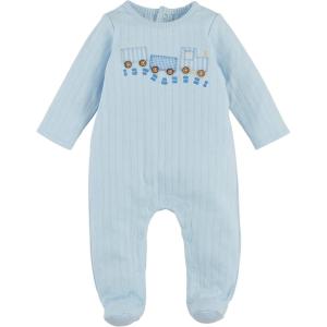 Mud Pie baby-boys Mud Pie Children’s Train Pointelle Sleeper(Train)