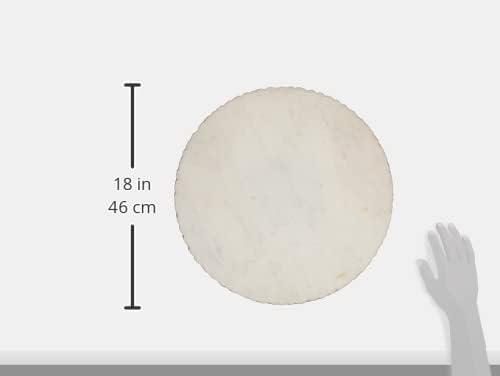 image:imageMud Pie 41140011 Marble Lazy Susan White 16 dia