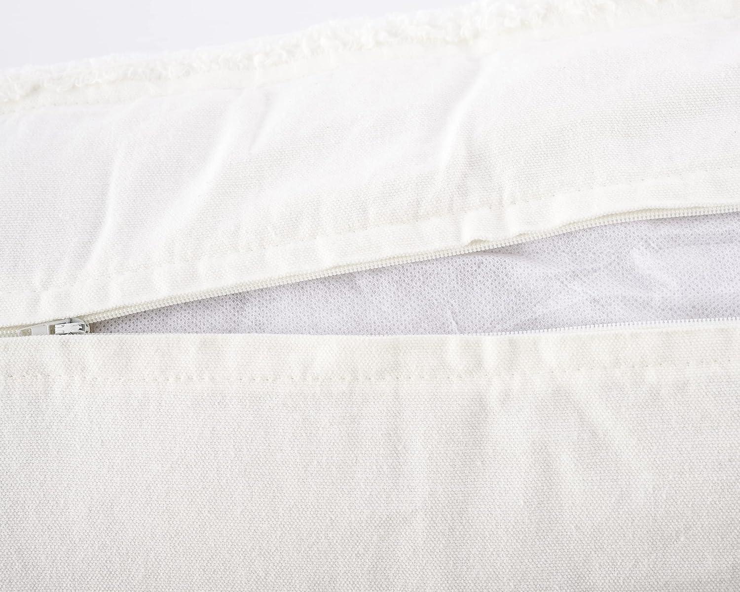 image:imageMud Pie Cream Washed 37 Long Home Decor Our Happy Place Long Zipper Closure Pillow 41600069