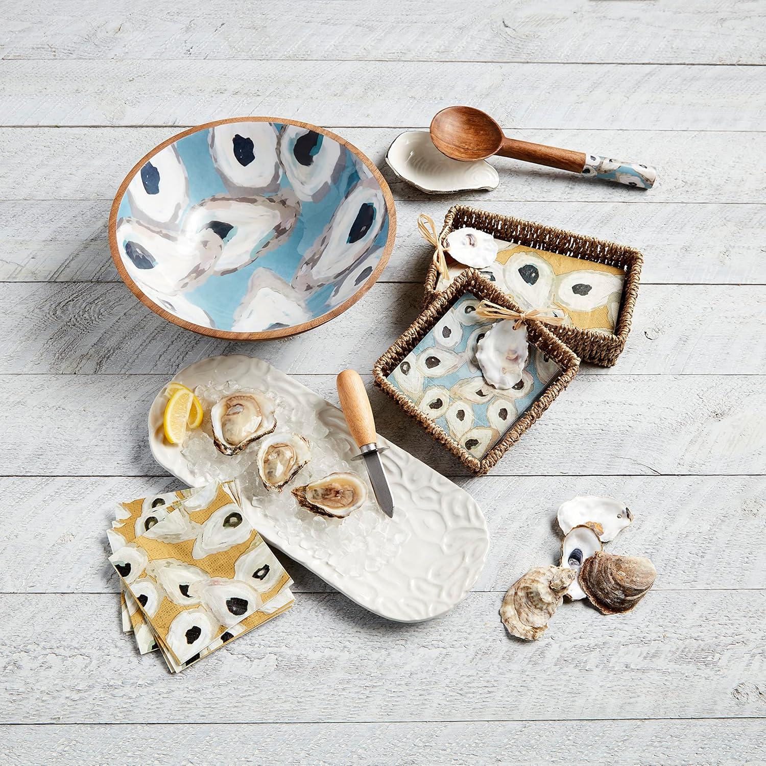 image:imageMud Pie Enamel Oyster Bowl 12 X 4 Blue