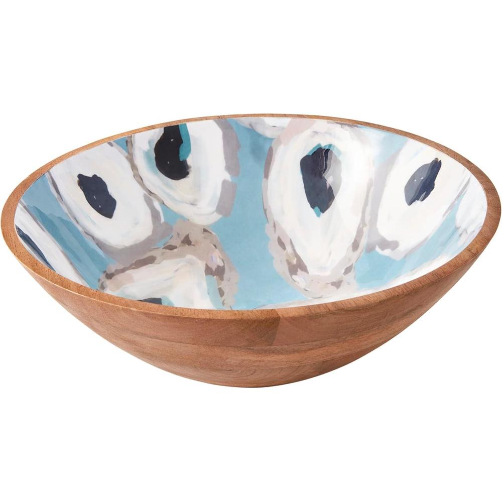 image:imageMud Pie Enamel Oyster Bowl 12 X 4 Blue