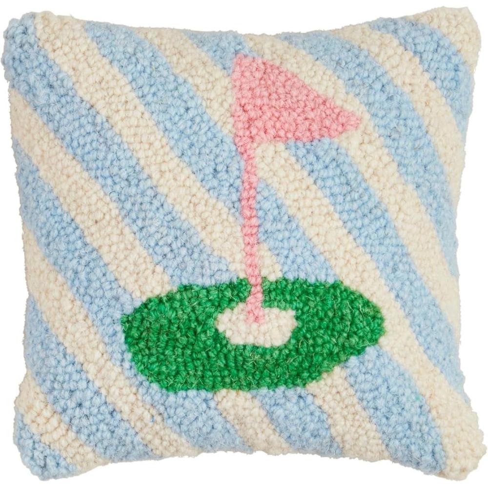 image:imageMud Pie Golf Flag Hook Wool Pillow 8 X 8Golf