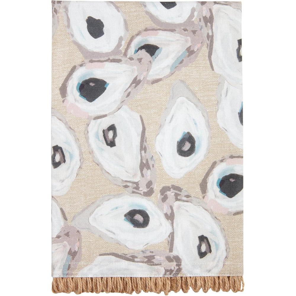 image:imageMud Pie Repeat Oyster Towel 21 x 14