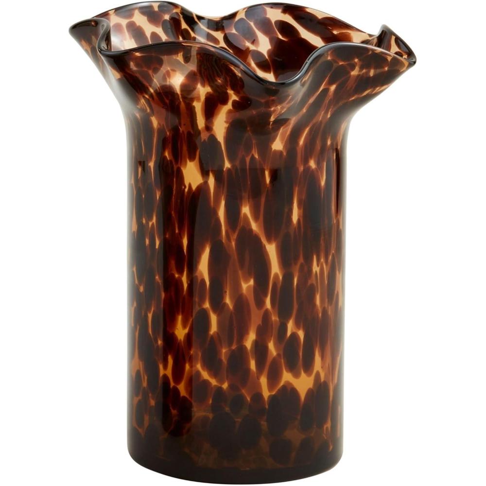 image:imageMud Pie Ruffle Tortoise Glass Vase Large 95 x 725