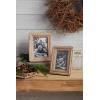 Mud Pie Beaded Reclaimed Frames (Large), brown (46900365L)
