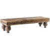 Mud Pie Footed Wood Stand, Brown, 7 1/2″ x 32″