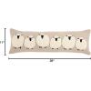 Mud Pie Long Sheep Pillow, 35″ x 11″