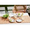 Mud Pie Ruffled Melamine Plate; 7 1/2″ dia