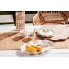 Mud Pie Ruffled Melamine Plate; 7 1/2″ dia