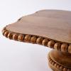 Mud Pie White Beaded Tiered Server, 20″ x 13″(Brown)
