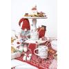Mud Pie White Beaded Tiered Server, 20″ x 13″(White)