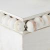 White Beaded Recipe Box