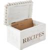 White Beaded Recipe Box