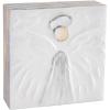 Mud Pie Angel Block Art (Small), White