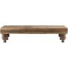 Mud Pie Footed Wood Stand, Brown, 7 1/2″ x 32″