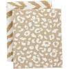 Mud Pie Leopard Towel Set, Zebra, 26″ x 16.5″(Zebra)