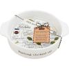 Mud Pie Spinach Artichoke Dip Baker, White, 8″ dia