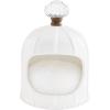 Mud Pie Sponge Caddy, Ceramic Door Knob, 6 1/2″ x 4 1/2″, White