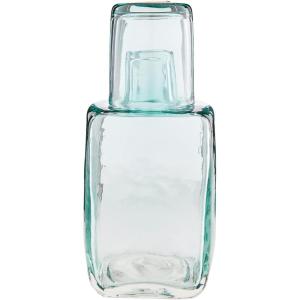 Mud Pie Bedside Carafe Set, Glass, 8 1/2″ x 3 3/4″