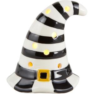 Mud Pie Halloween LED Light Up Sitter, Witch Hat