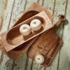 Mud Pie DOUGH BOWL SET, Brown, small 5″ x 20″ x 8″ | large 5″ x 24″ x 10 1/2″(Natural Brown)