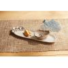 Mud Pie Oyster Tidbit And Tray Set; tray 4″ x 14″ | dip 2″ x 5″