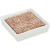 Mud Pie Woven Ceramic Cocktail Napkin; Caddy 6″ x 6″ | Napkin 5″ x 5″