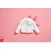 Mud Pie girls Mud Pie Girls Denim Jacket(White)