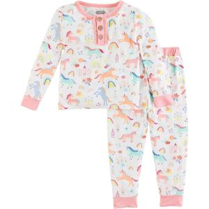 Mud Pie Girls Kids Pajama Set, Princess, 12M