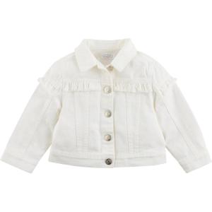 Mud Pie girls Mud Pie Girls Denim Jacket(White)