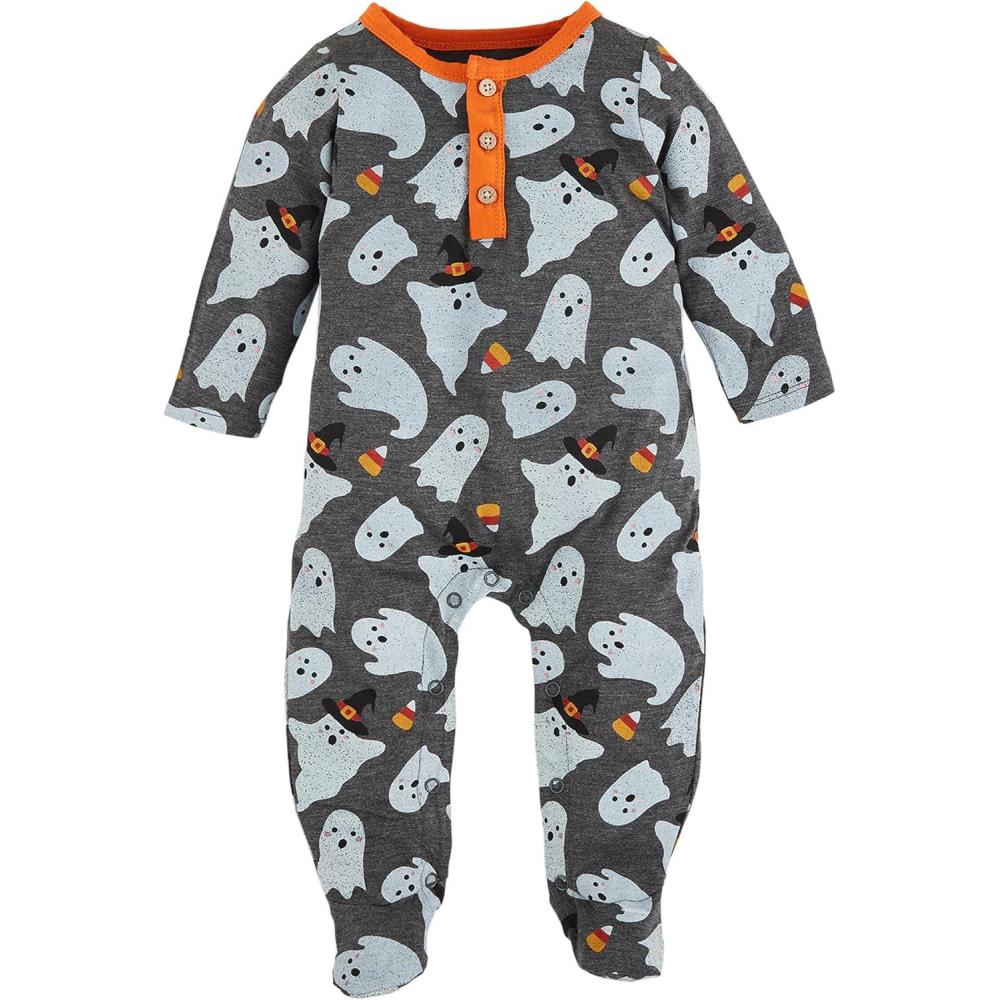 image:imageMud Pie Baby Candycorn Sleeper 03M Charcoal