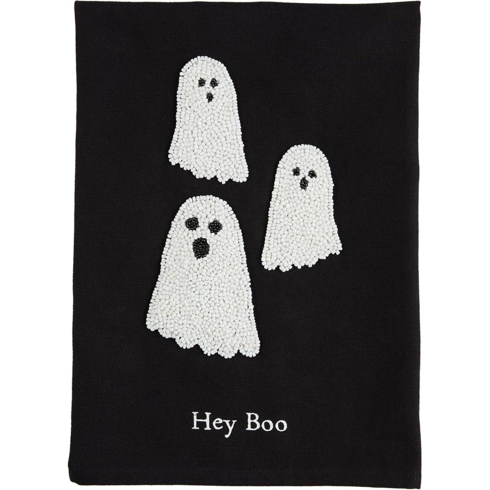 image:imageMud Pie Halloween Bead Towel Ghost 26 x 14
