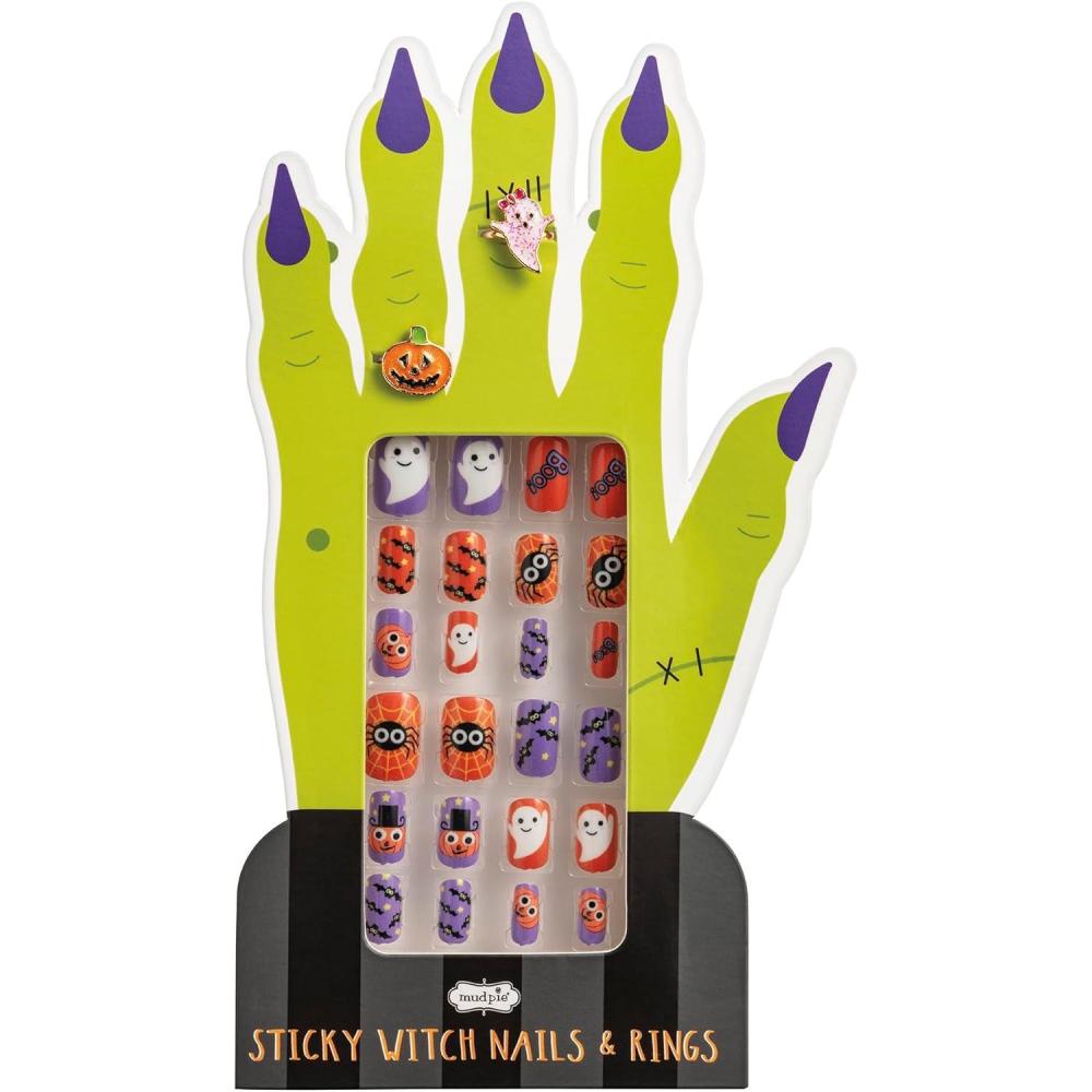 image:imageMud Pie Kids Black Halloween Nail Set