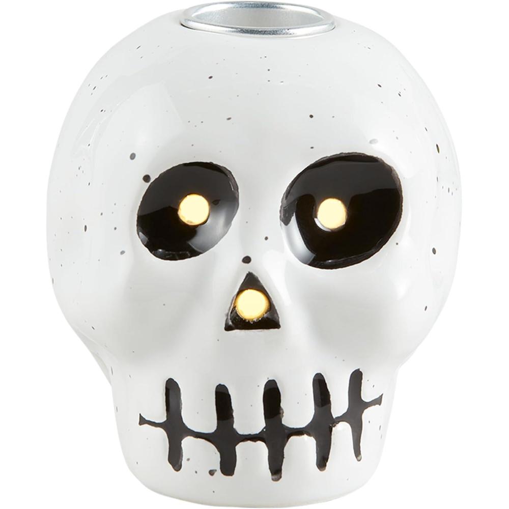 image:imageMud Pie Led Taper Holder Skeleton 286 Dia x 3 H