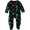 Mud Pie Baby Candycorn Sleeper, 0-3M Charcoal