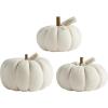 Mud Pie Cream Pumpkin Sitter, Medium