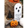 Mud Pie Halloween Tin Lanterns, Pumpkin, 10″ x 7.5″