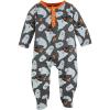 Mud Pie Baby Candycorn Sleeper, 0-3M Charcoal