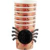 Mud Pie Halloween Paper Cup, Spider, 9 oz